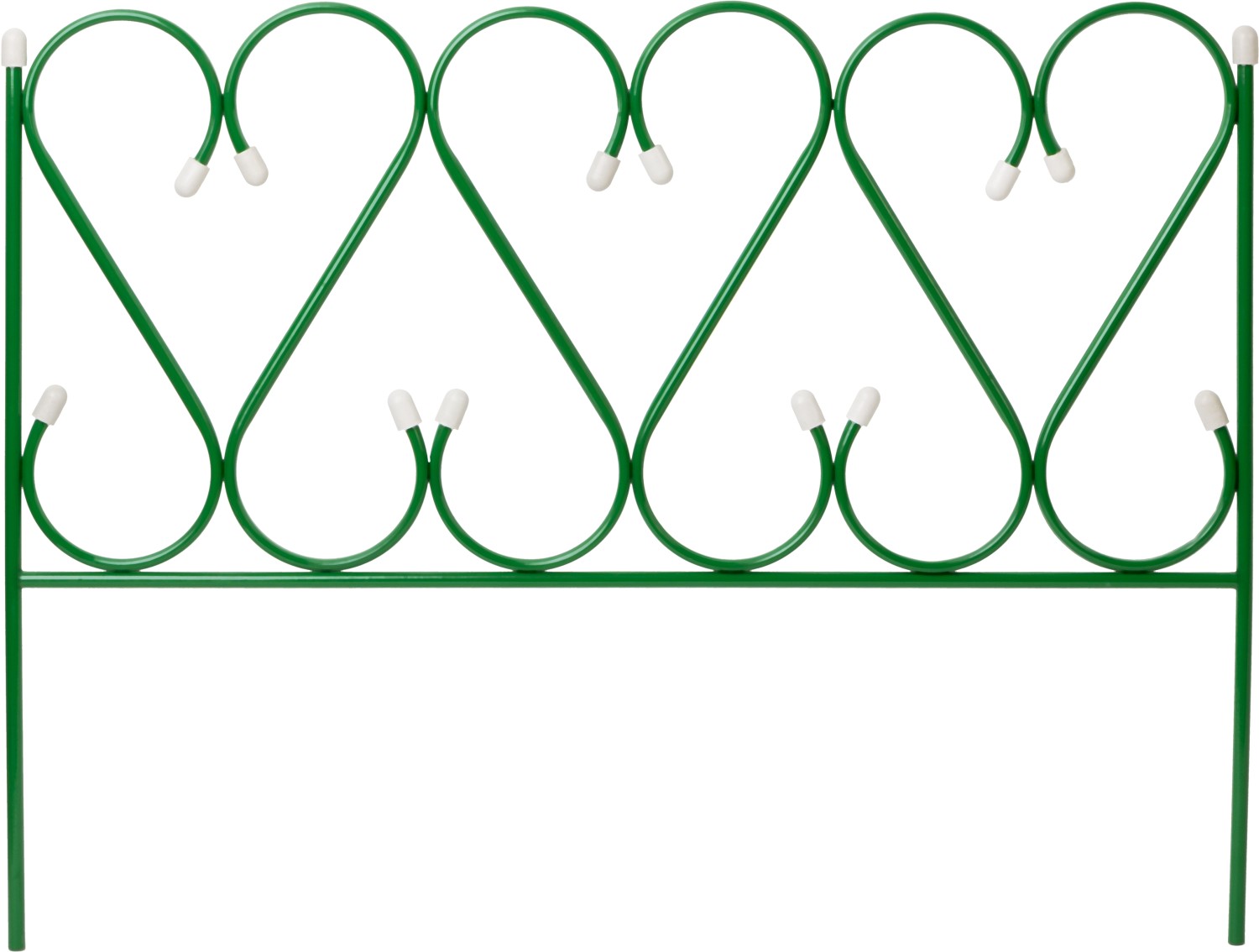 GRINDA РЕНЕССАНС, 50 x 345 см, металлический, стальная труба d 10, 5 секций, декоративный забор (422263)