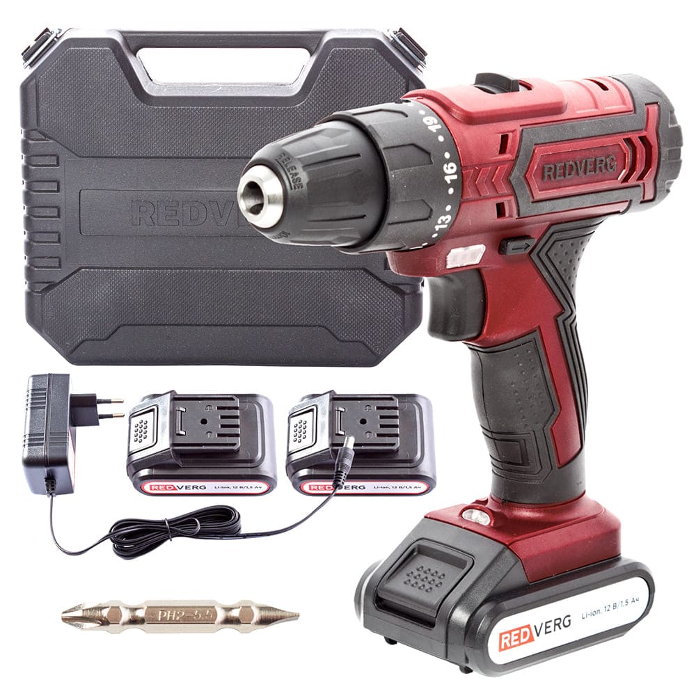 Шуруповерт аккумуляторный REDVERG RD-SD12L/2Y