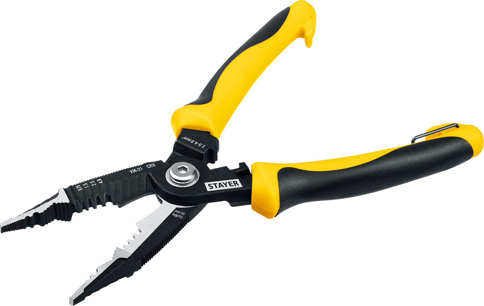 STAYER HERCULES XM-21, 4в1 электромонтажные клещи (23342-21)