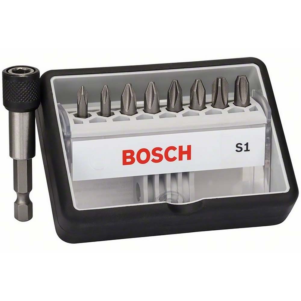 Набор бит Bosch 8шт +держатель PH 25мм Robust Line (560)