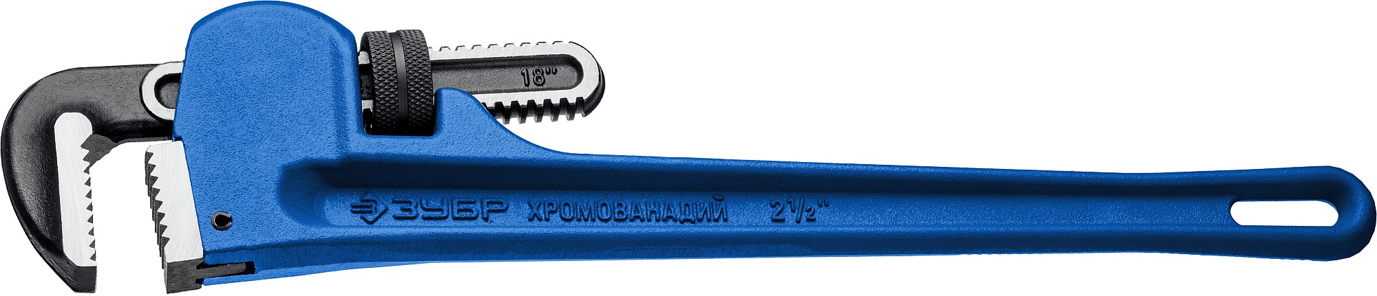 ЗУБР Стиллсон, 2.5″, 450 мм, трубный разводной ключ, Профессионал (27339-3)