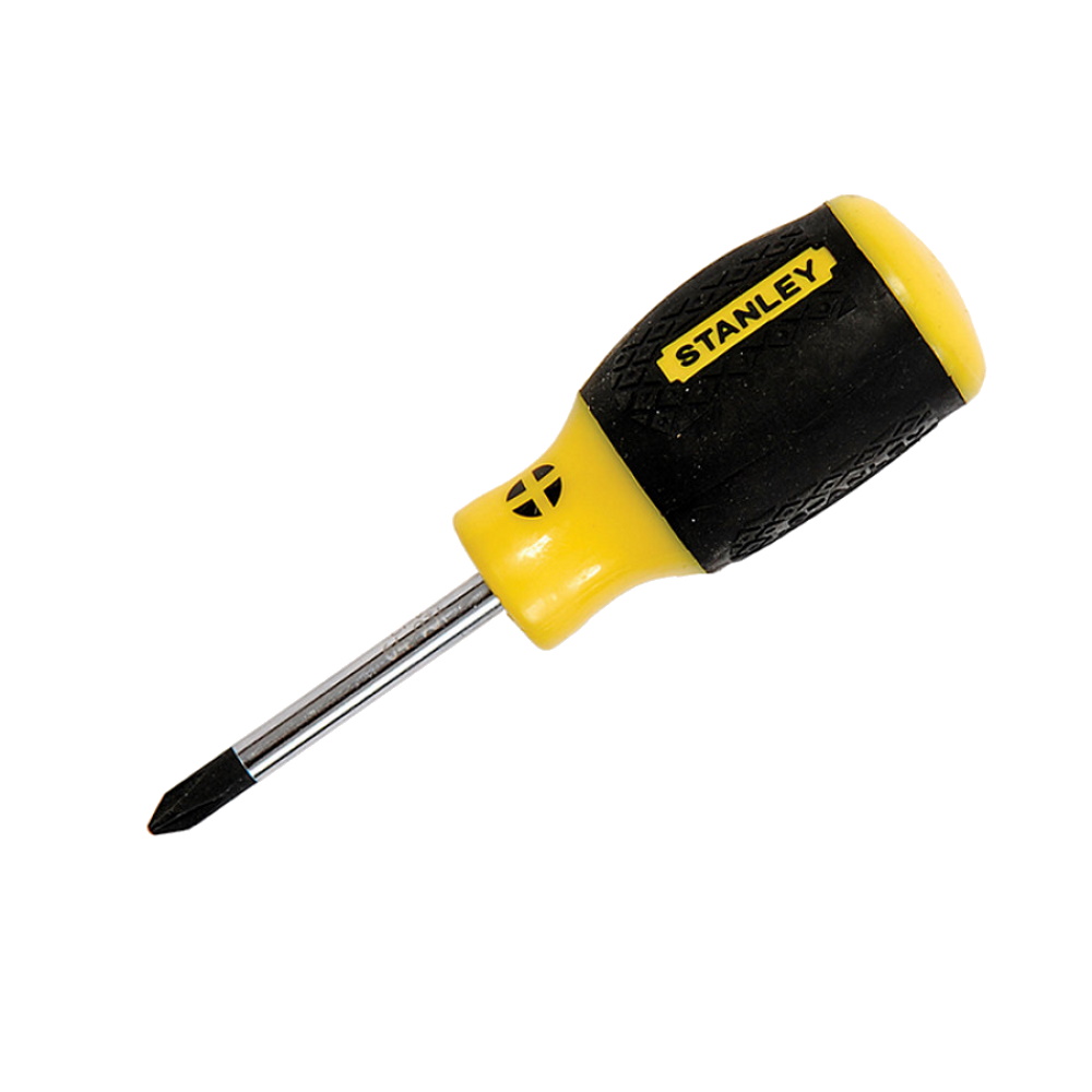 Отвертка крестовая STANLEY аммортизирующая рукоятка/Cushion Grip PH1х30мм 0-64-931