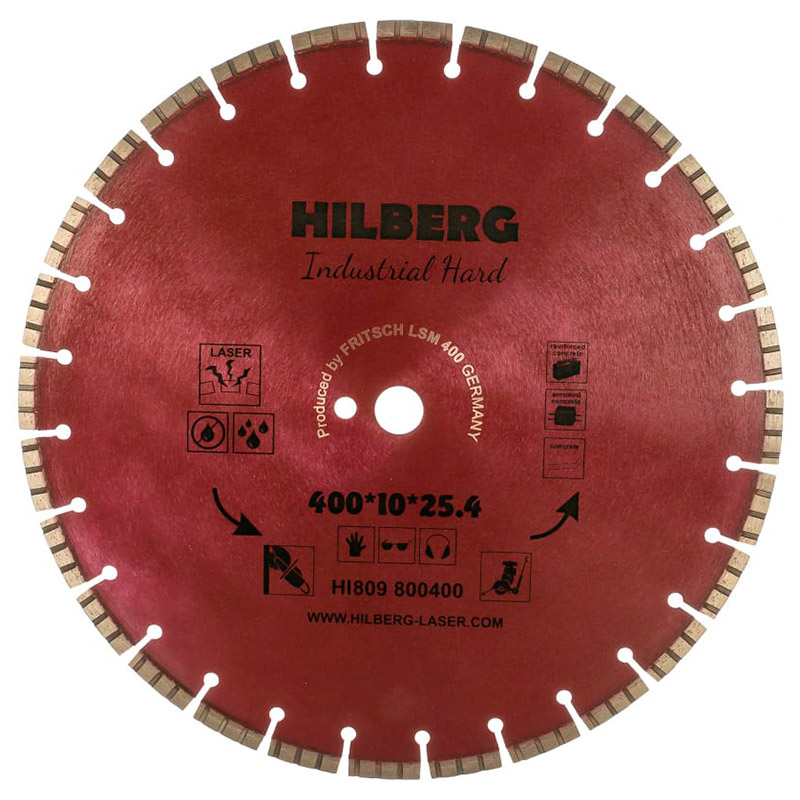 Диск алмазный Hilberg 400*25,4 Industrial Hard HI809