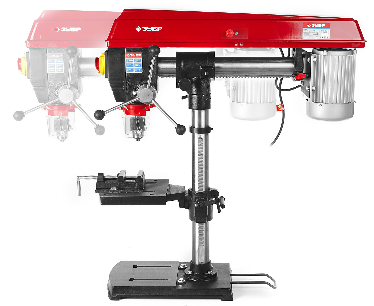 ЗУБР 550 Вт, 16 мм, радиально - сверлильный станок (ЗСС-550)
