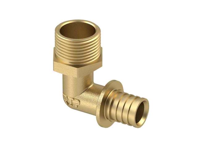 Угольник аксиальный нар. D20х1/2, РТП (28326) (РосТурПласт)