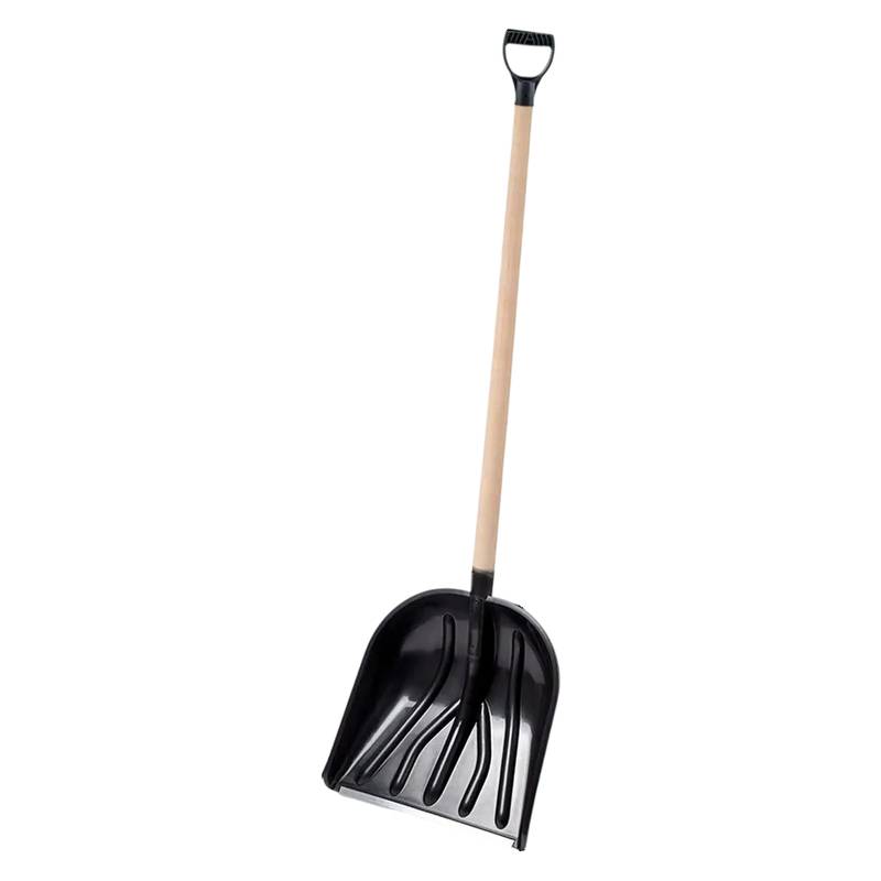 Лопата снеговая Купец с деревянным черенком,V-ручка