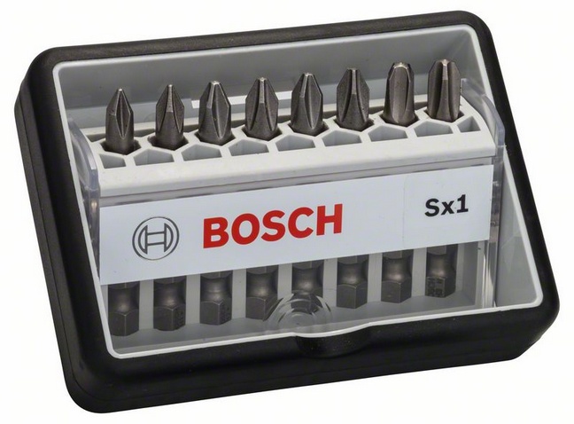 Набор бит Bosch 8шт PH1/PH2/PH3 49мм Robust Line (556)