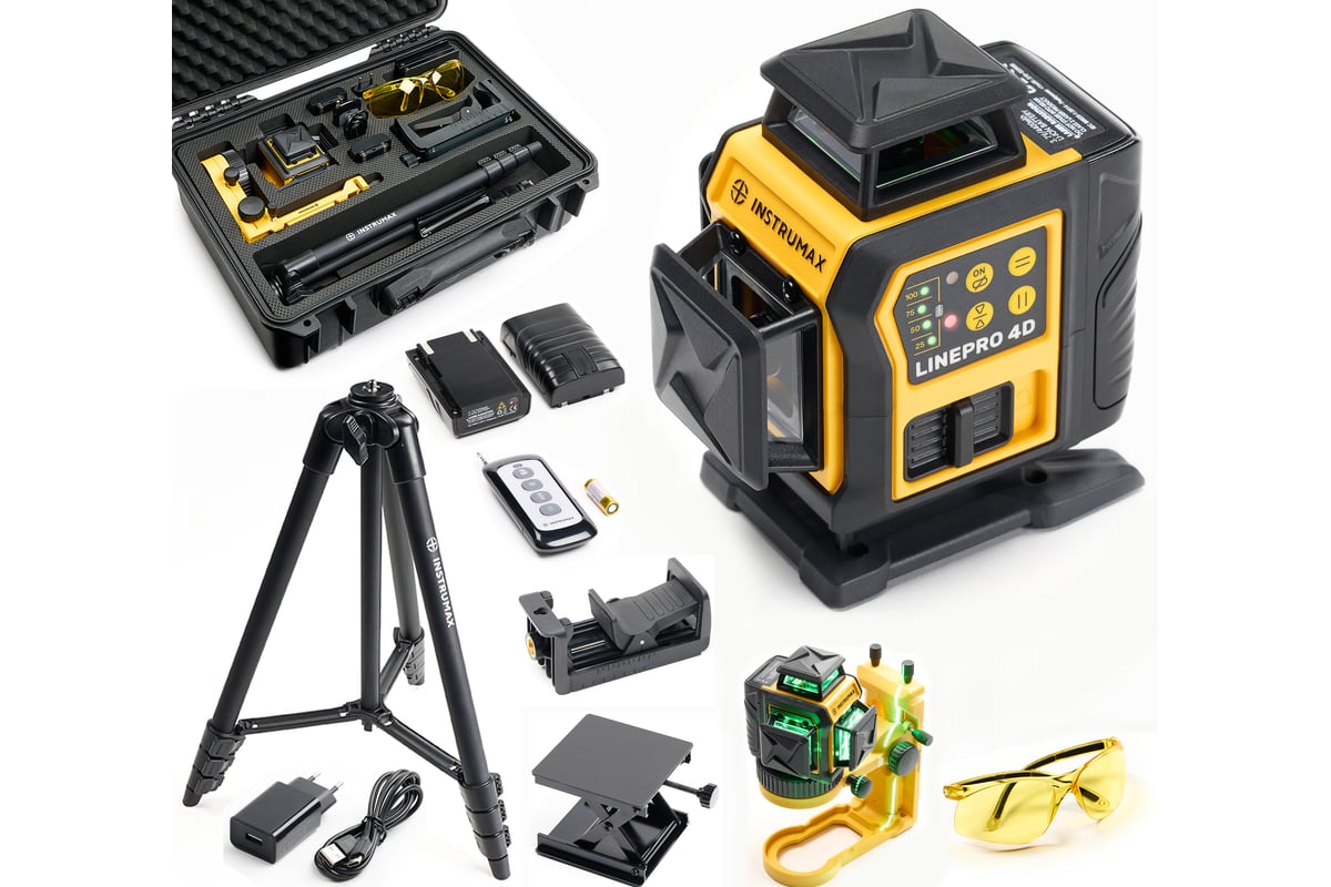 Уровень лазерный INSTRUMAX LINEPRO 4D Expert SET
