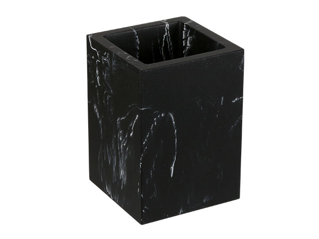 Стакан MARBLE, черный, PERFECTO LINEA (Композитный материал: полирезин под натуральный камень) (35-000013)