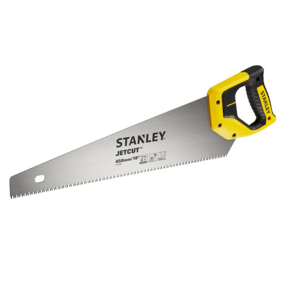 Ножовка по дереву Stanley "Jet-cut" закаленный зуб 7х450мм 2-15-283