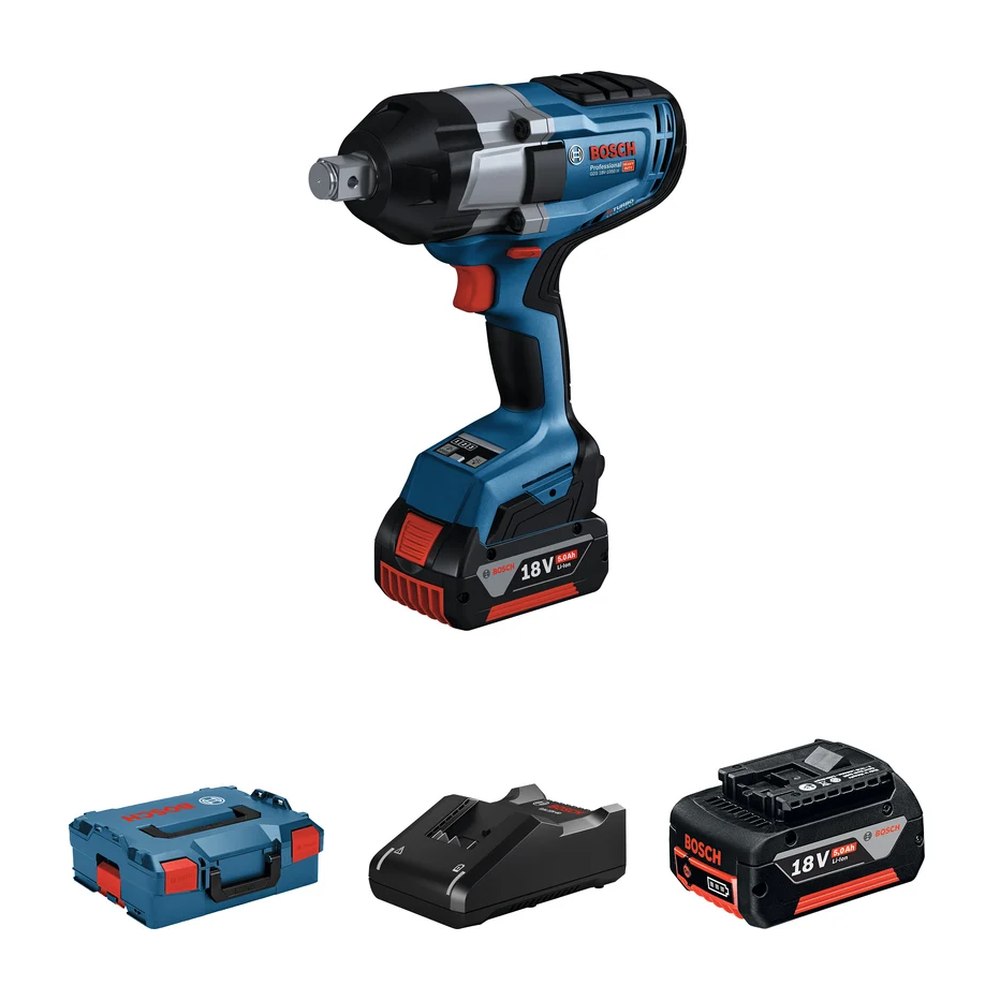 Гайковерт аккумуляторный Bosch GDS 18V-1050 H (2 акк, з/у)