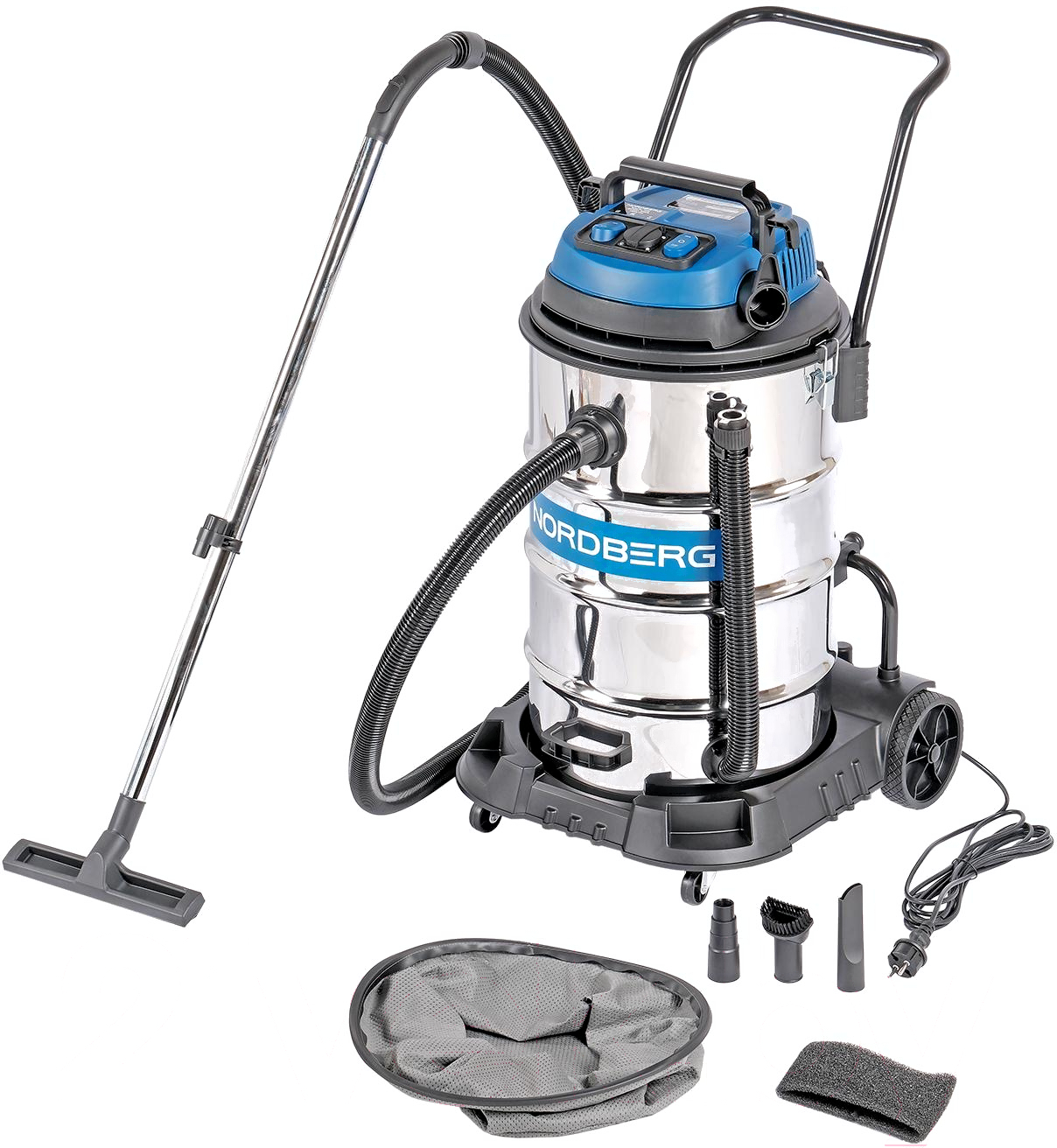 Пылесос двухтурбинный 80л 2400 Вт NV82