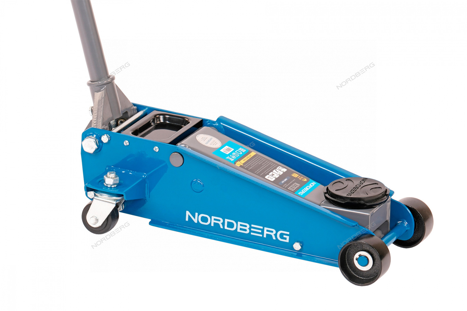 Домкрат подкатной 3 т с резиновой насадкой, быстрый подъем NORDBERG N32030