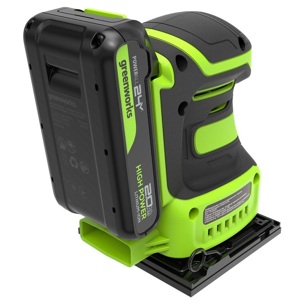 Машина плоскошлифовальная аккумуляторная Greenworks G24SS14, 24V