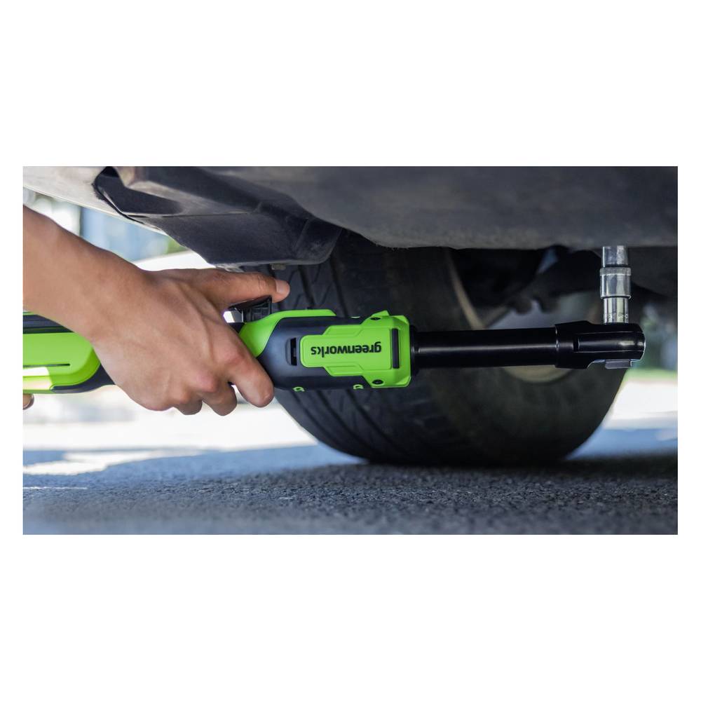 Гайковерт-трещотка Greenworks GD24RWX удлиненная (без АКБ и ЗУ)
