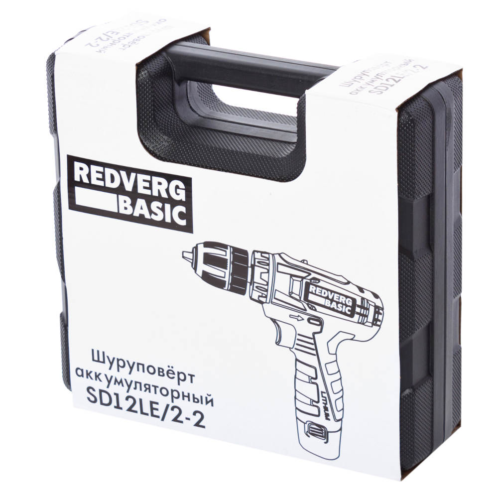 Шуруповерт аккумуляторный REDVERG Базовый/Basic SD12LE/2-2