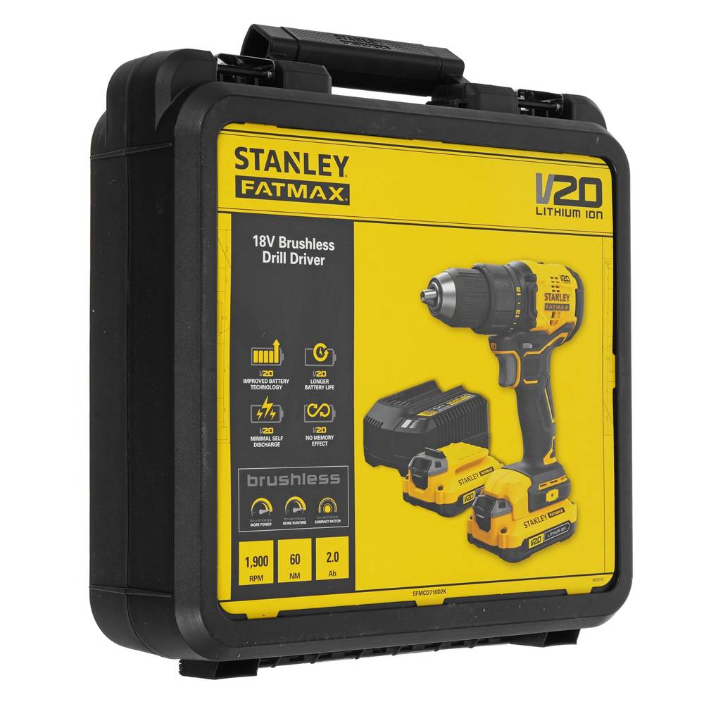 Шуруповерт аккумуляторный Stanley SFMCD710D2K (2 акк)