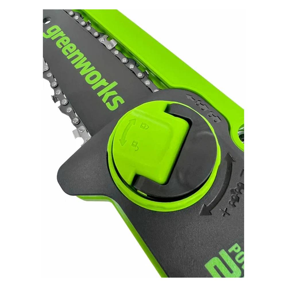 Пила цепная аккумуляторная Greenworks G24MCS10 (мини) (АКБ 2Ач и ЗУ)