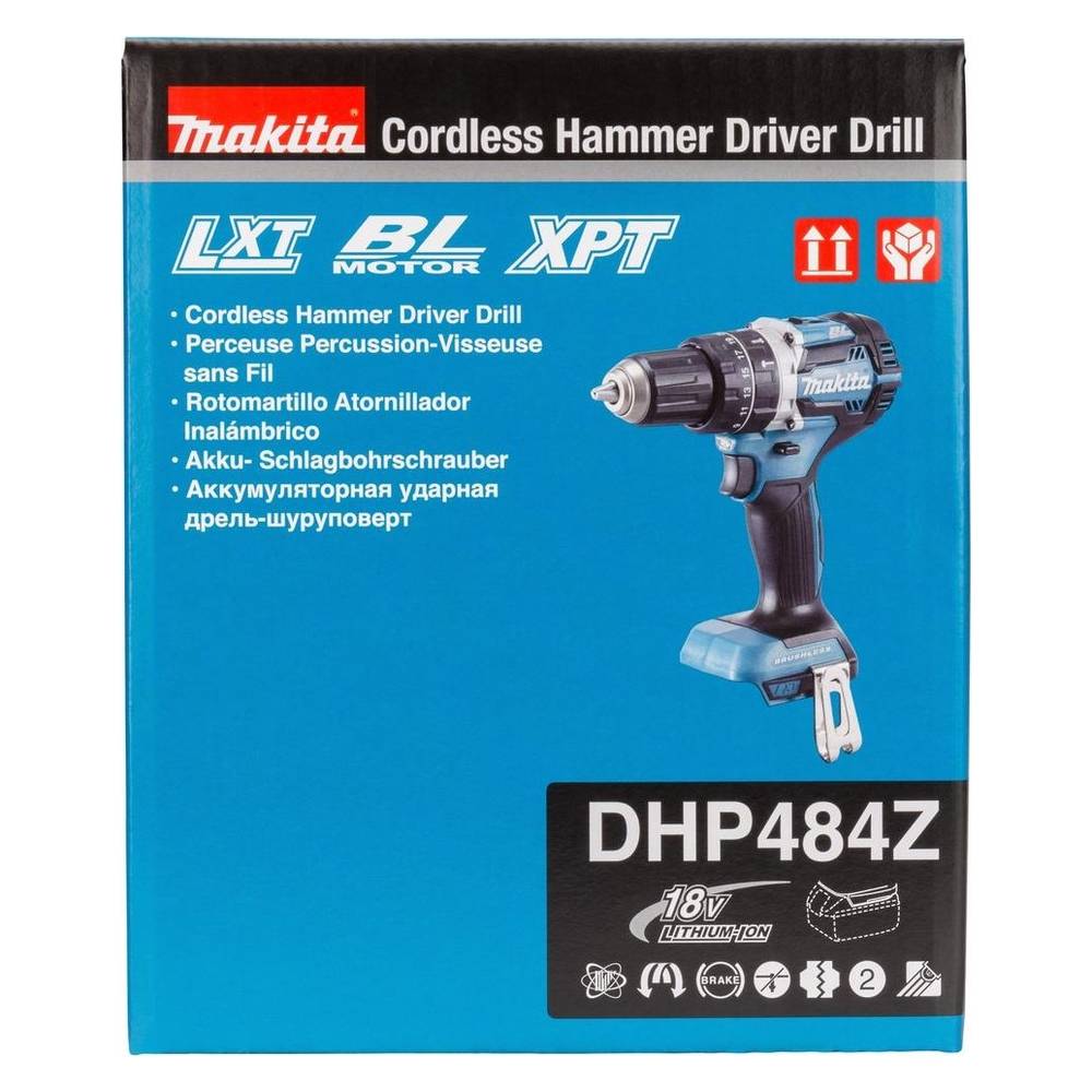 Шуруповерт аккумуляторный ударный Makita DHP484Z (без акк, без з/у)