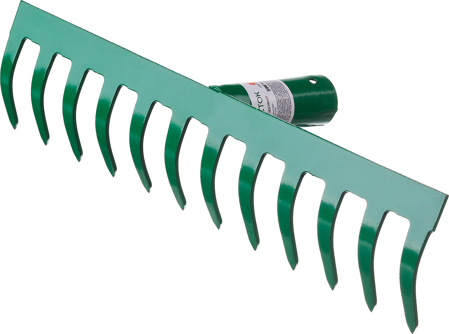 РОСТОК 312 x 60 мм, рабочая поверхность из стали, покрытие краска, без черенка, грабли (39610-12)