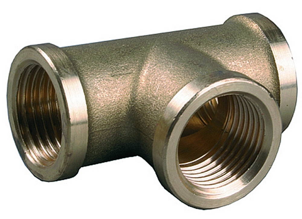 GENERAL FITTINGS внутренняя резьба 1″, латунь, тройник (51055-1)