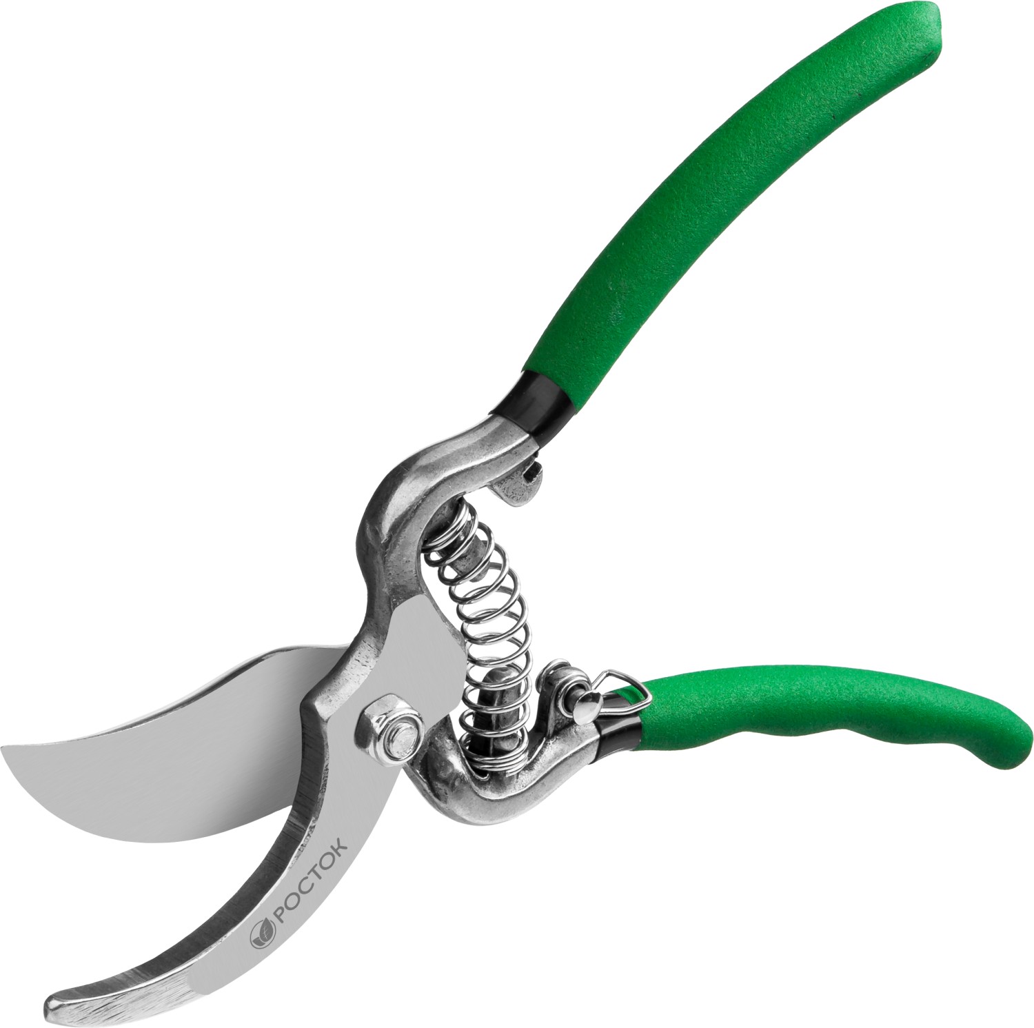 РОСТОК PC-15, 200 мм, углеродистая сталь, цельнокованый, покрытие ПВХ, плоскостной секатор (423005)