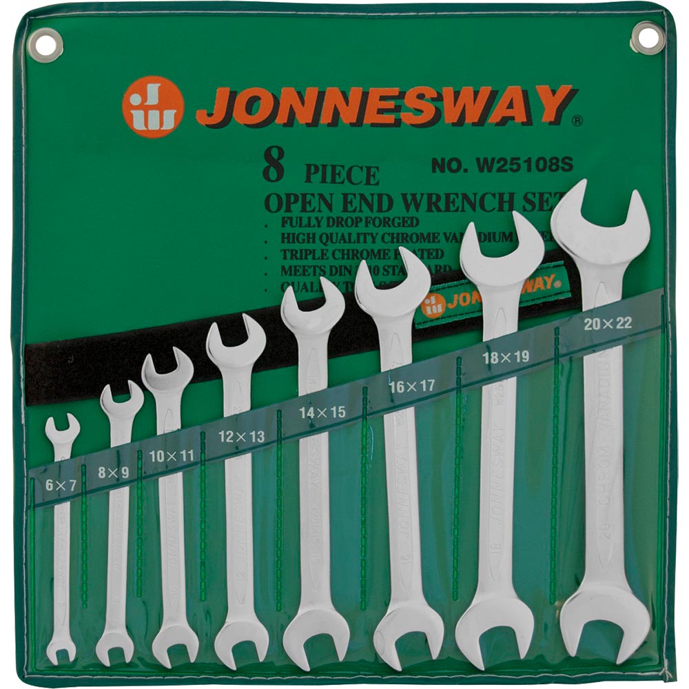 Набор ключей рожковых Jonnesway 8 предметов
